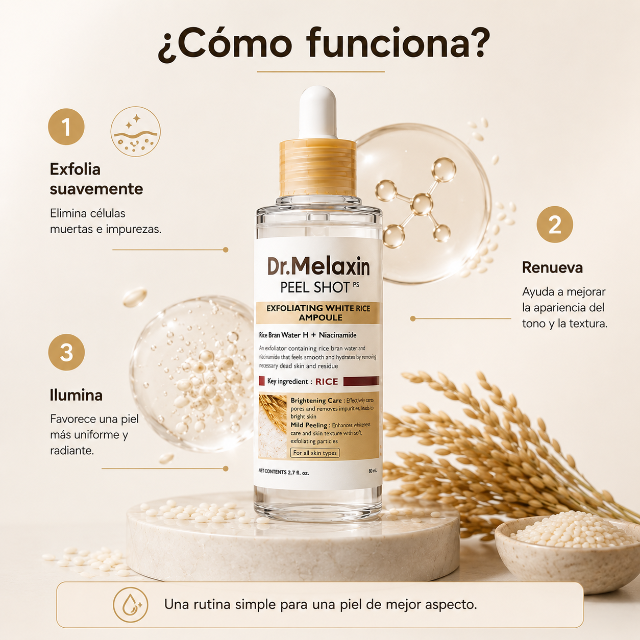 Exfoliante de Ampolla de Arroz