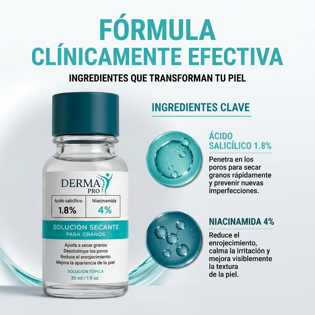 DERMA PRO™ Solución Secante Avanzada Para Granos Acné